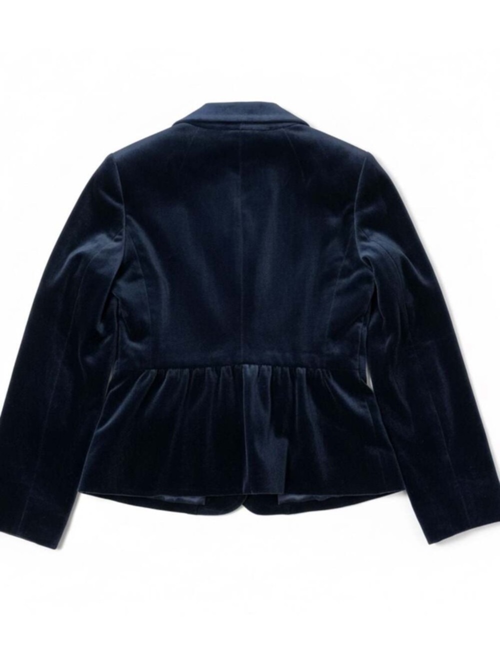 J Crew Eden Velvet Blazer Navy Indigo Shawl
Collar Size 12 - Picture 4 of 12